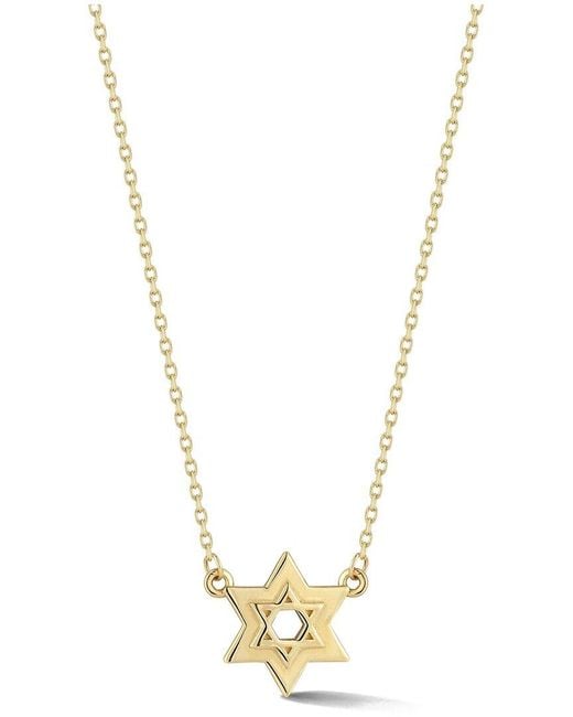 Ember Fine Jewelry Metallic 14K Star Of David Necklace