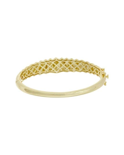 Juvell Metallic 18K Plated Cz Bangle Bracelet