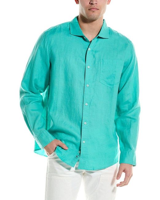 HIHO Blue Linen Shirt for men