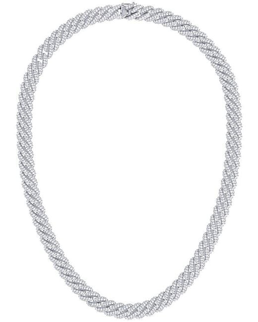 Lab Grown Diamonds White 14K 15.10 Ct. Tw. Lab-Grown Diamond Fashion Necklace