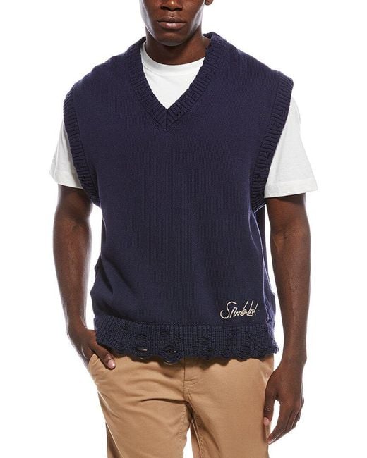 Jonathan Simkhai Blue Zayn Vest for men