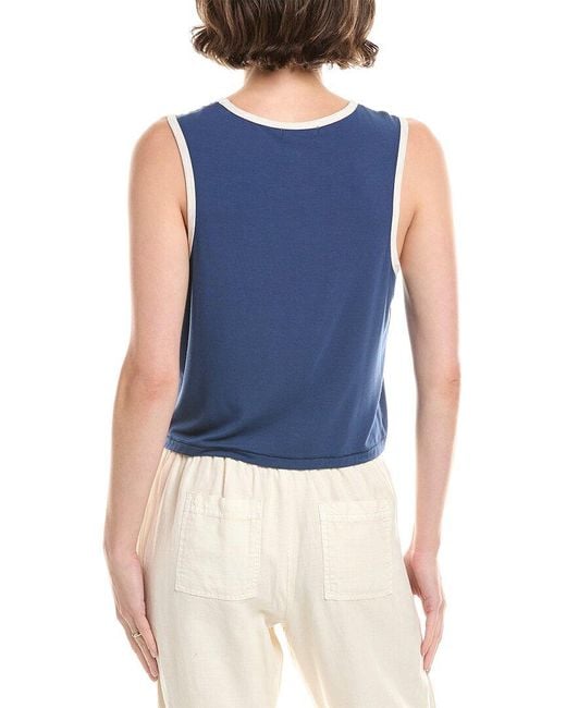 Z Supply Blue Warmer Days Ringer Tank