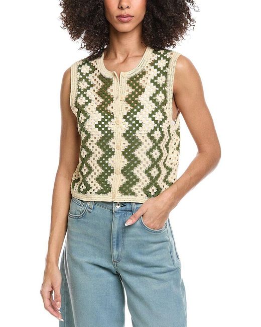 Sandro Blue Knit Cardigan