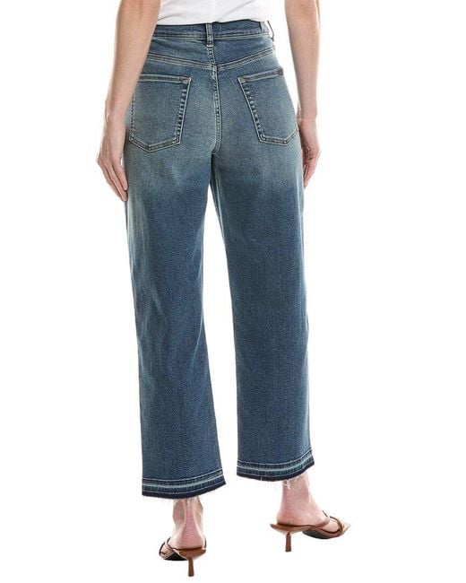 7 For All Mankind Blue The Modern Straight Sunflower Tailored Straight Leg Jean