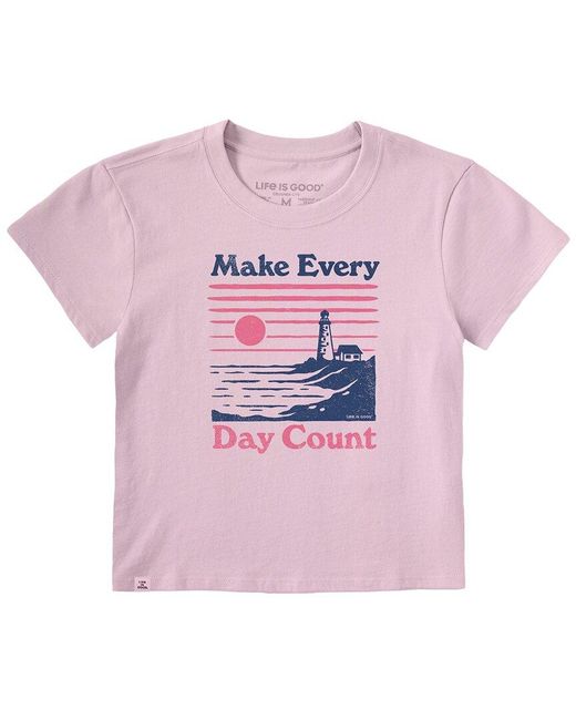 Life Is Good. Pink Crusher T-Shirt