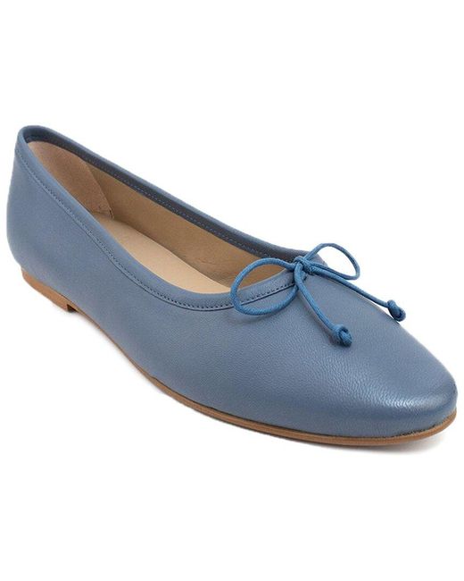Menina Step Blue Belle Leather Flat