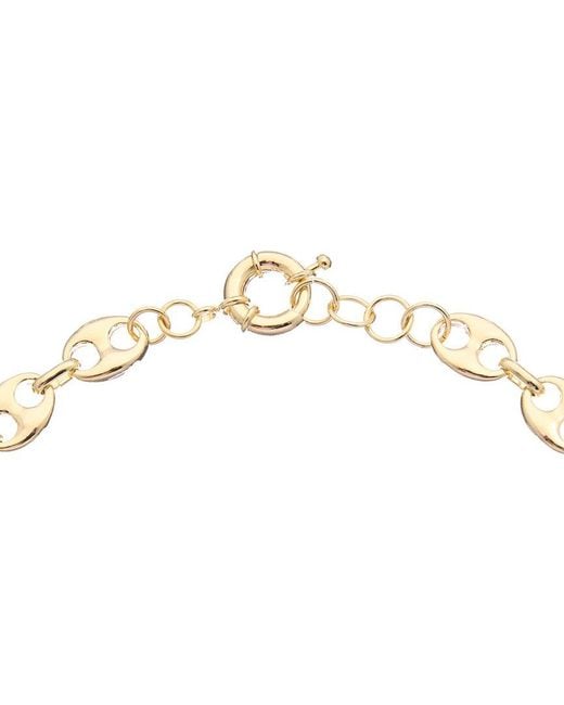 Juvell Metallic 18k Plated Puffed Mariner Necklace