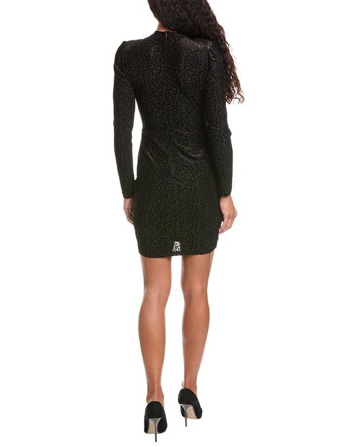 ANNA KAY Black Burnout Velvet Mini Dress