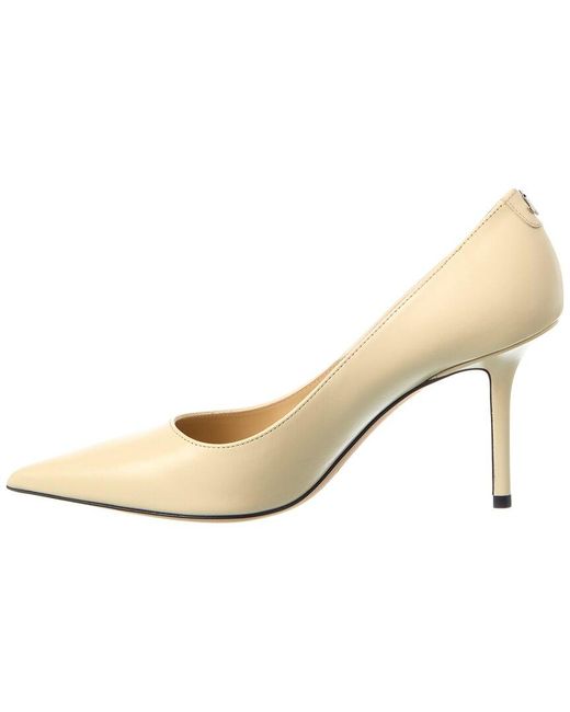Jimmy Choo Natural Love 85 Leather Pump