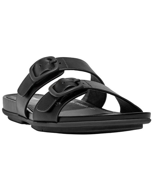 Fitflop Black Leather Slide