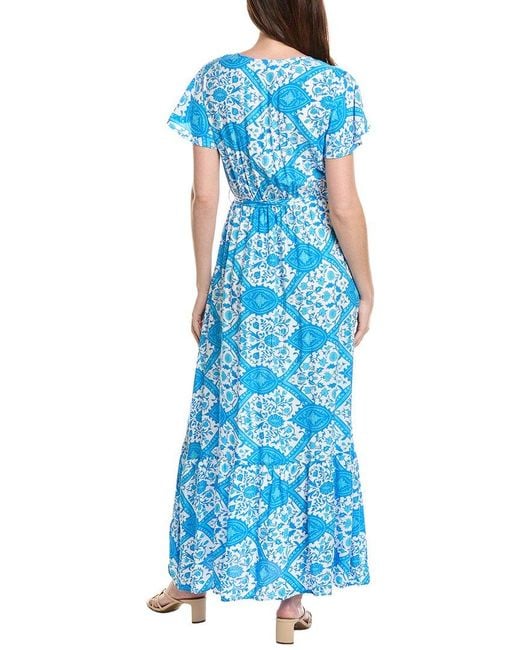 ANNA KAY Blue Joanna Wrap Maxi Dress