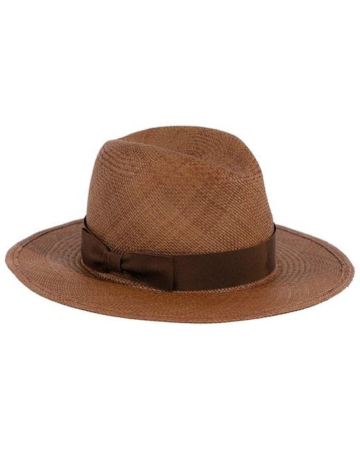 Hat Attack Brown Panama Continental Hat