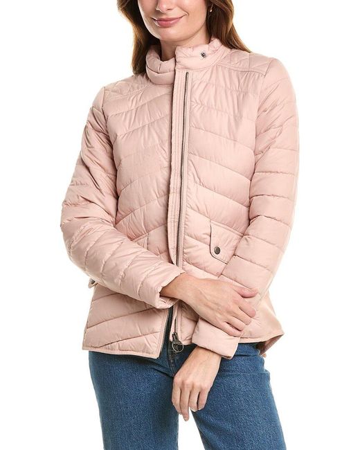 Barbour Pink Cavalry Quilted Jacket