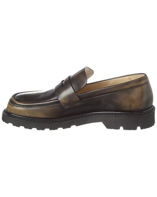 Loewe Brown Chunky Leather Loafer