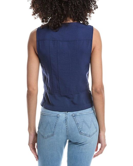 Ramy Brook Blue Suki Vest
