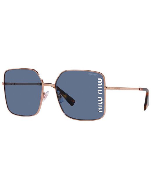 Miu Miu Blue Mu51ys 60mm Sunglasses