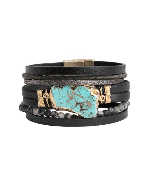 Saachi Black Turquoise Bracelet