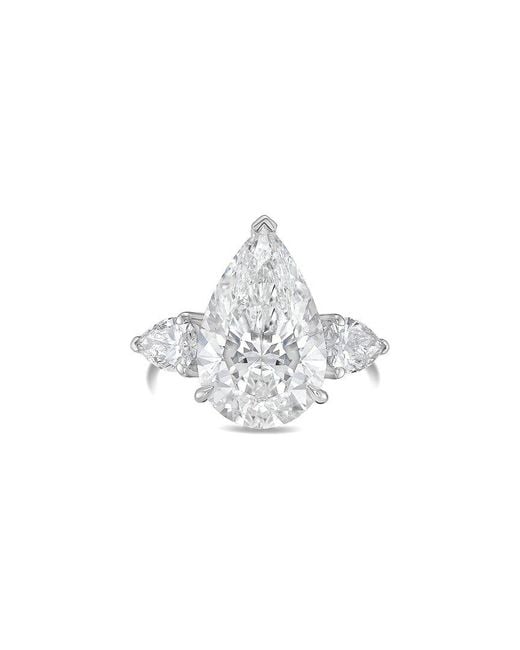 Diana M White Diana M. 14K 4.50 Ct. Tw. Lab-Grown Diamond Three-Stone Ring