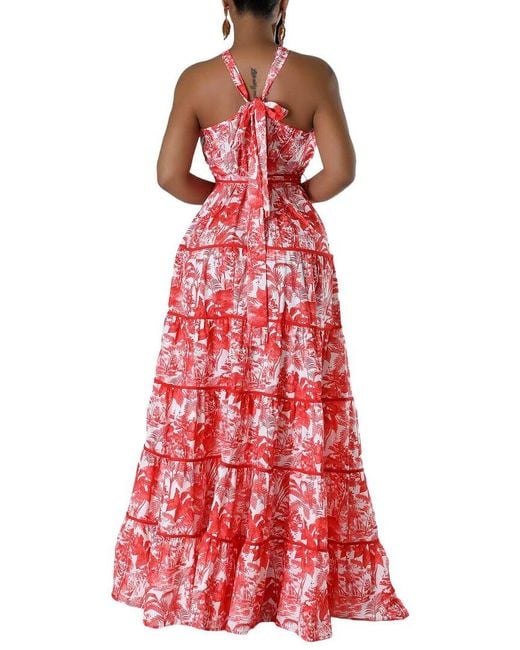 Emma way Red Maxi Dress