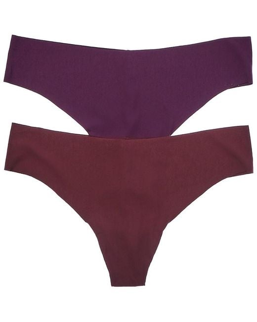 Commando Purple Set Of 2 Butter Thong