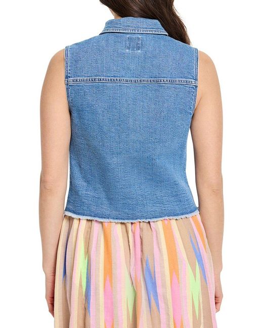 NIC+ZOE Blue Essential Denim Vest