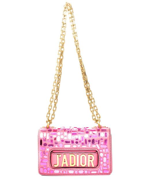 Dior Pink Leather J'adior Mini Mosaic Of Mirrors Bag, Never Carried