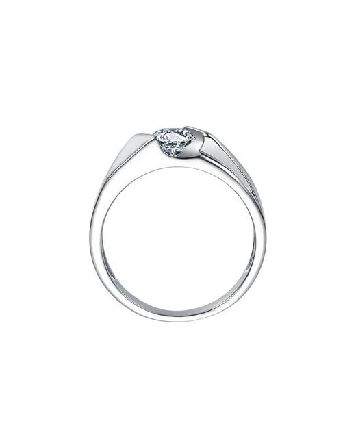 Genevive Jewelry White Rachel Glauber Plated Cz Ring for men