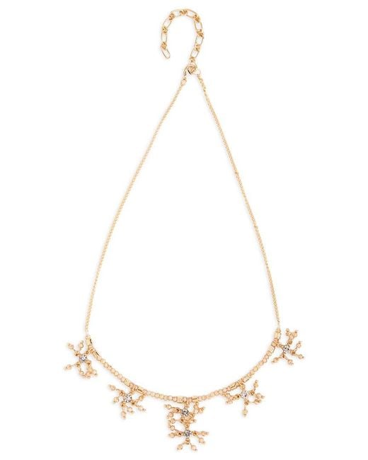 Saachi Natural Cluster Drop Chain Necklace