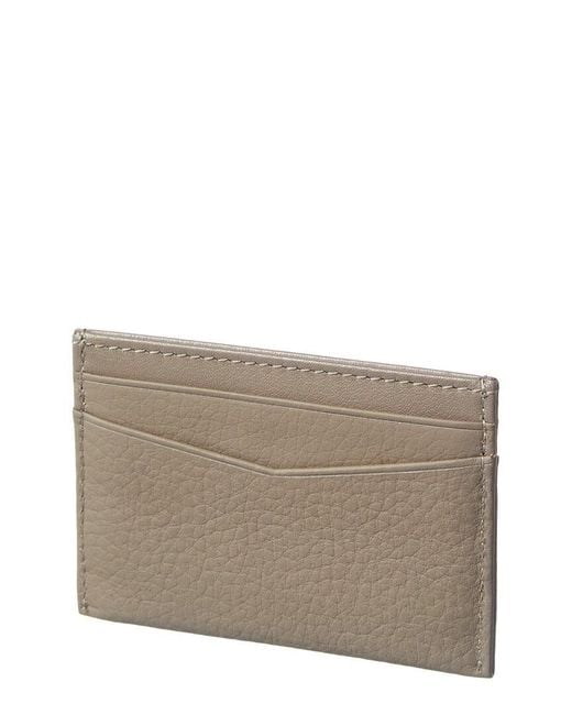 Boss Gray New Crosstown Leather Card Case for men