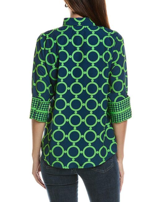 Gretchen Scott Green Boyfriend Shirt