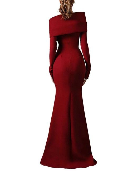 Linda Charm Red Maxi Dress