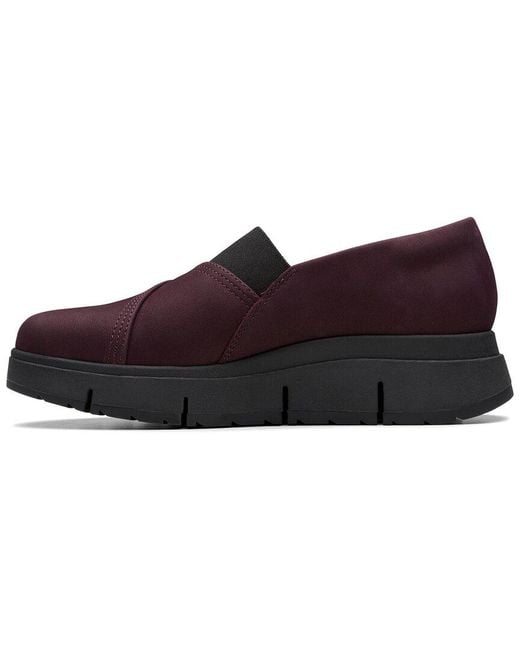Clarks Brown Loriini West Leather Flat