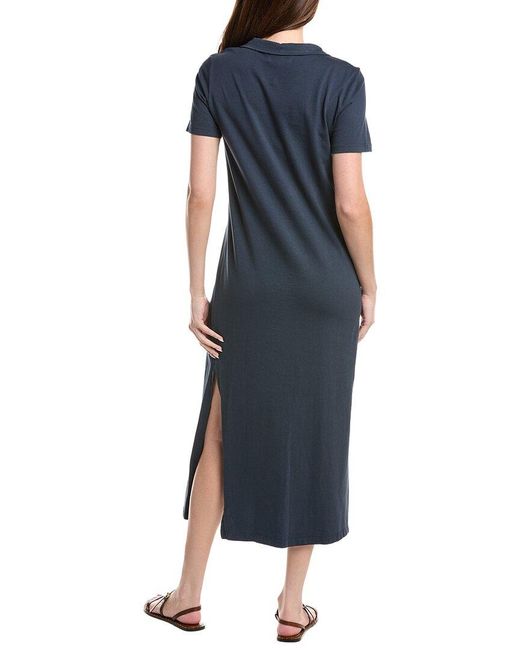 Velvet By Graham & Spencer Blue Fabiana Short Sleeve Dress