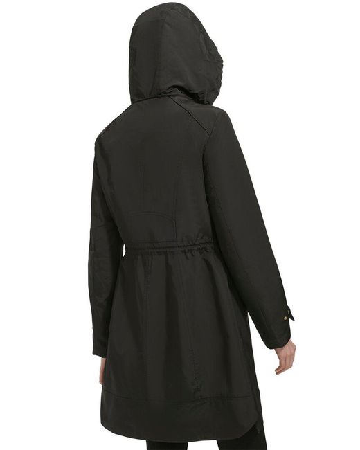 Cole Haan Black Packable Rain Parka