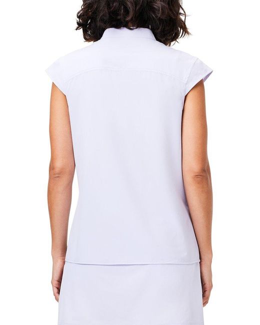 NIC+ZOE White Nic+zoe Tech Stretch Snap Neck Tank