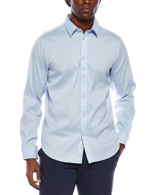 Rag & Bone Blue Patrick Poplin Shirt for men