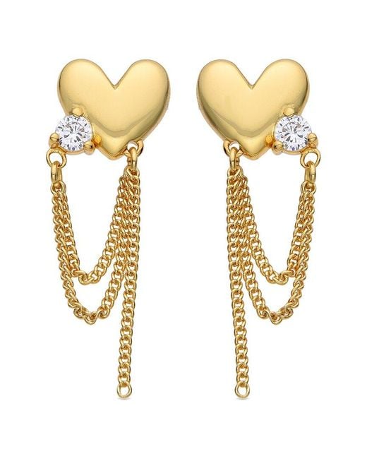Eye Candy LA Metallic Cz Drop Earring
