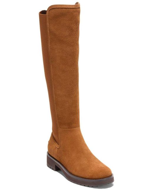 Cole Haan Brown Lyndon Waterproof Suede Boot