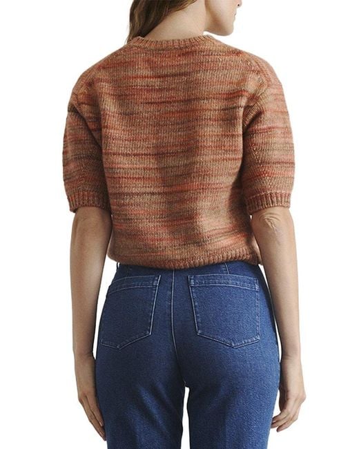 Tanya Taylor Blue Anne Alpaca & Wool-Blend Sweater