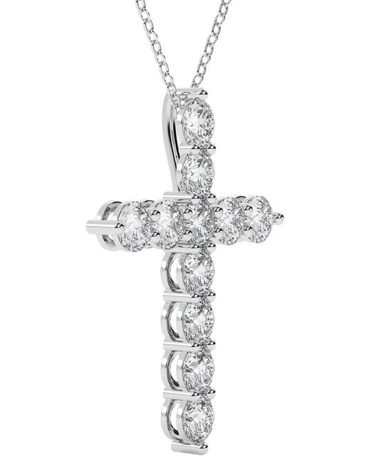 Diamond Select Cuts White 14K 1.50 Ct. Tw. Diamond Pendant Necklace