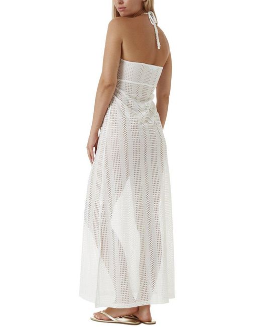 Melissa Odabash White Mila Maxi Kaftan