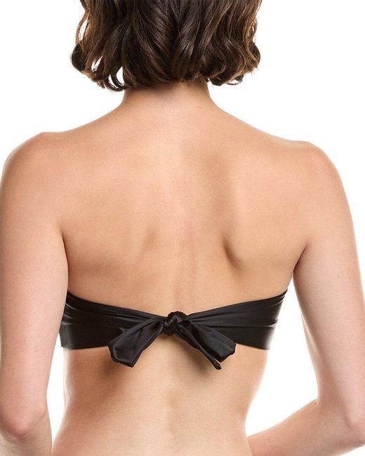 PQ Swim Black Detail Bandeau Bikini Top