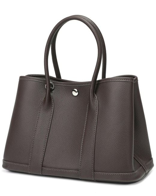 Tiffany & Fred Paris Black Top-Grain Leather Satchel