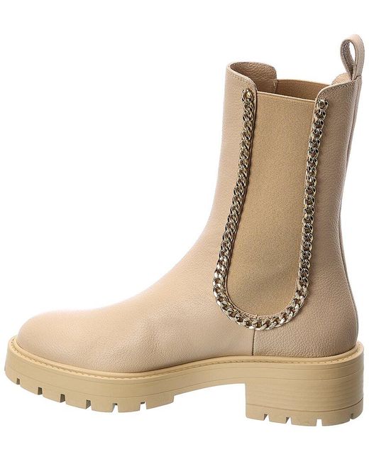 Aquazzura Natural Mason Leather Bootie