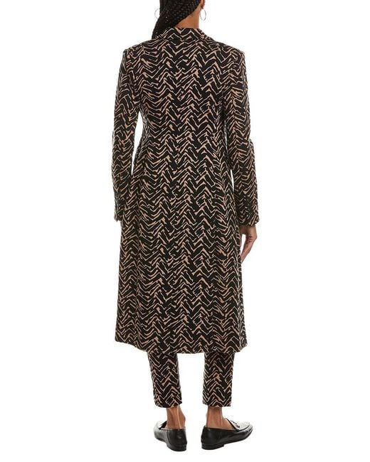Diane von Furstenberg Black Ilana Coat