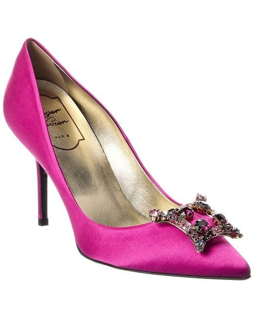 Roger Vivier Pink Satin Pump
