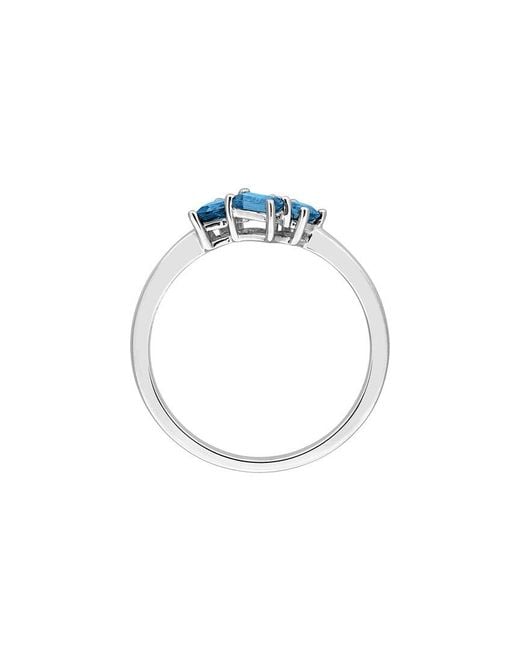 Rina Limor Blue 0.70 Ct. Tw. Topaz Cluster Ring