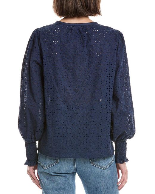 Ramy Brook Blue Rossi Blouse