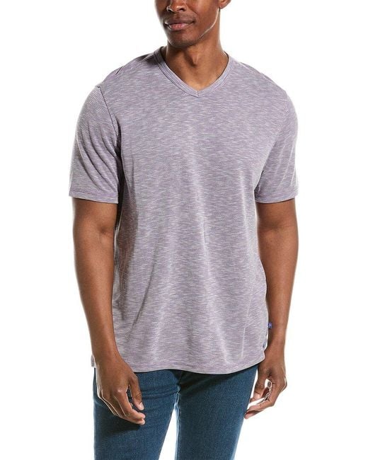 Tommy Bahama Purple Cape Cayo V-neck T-shirt for men
