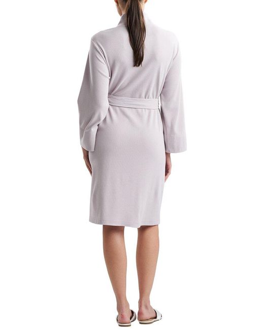 Natori Gray N Tranquility Waffle Knit Robe